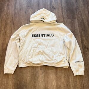 Essentials Men's White Hoodie